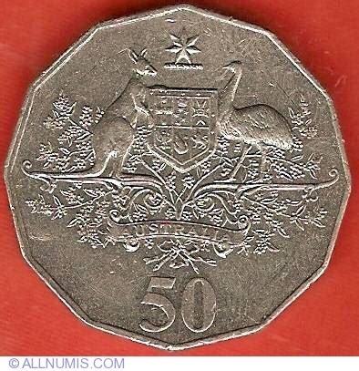 50 cent 2001|2001 50 cent coin error.